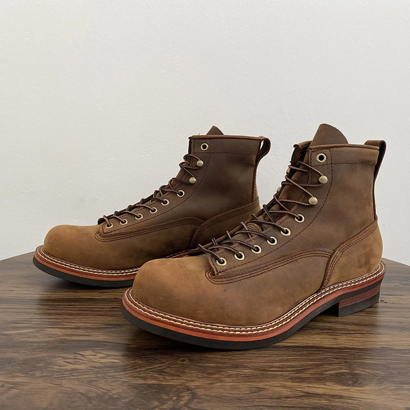 Vintage Leatherwork - Botines Vintage británicos para hombre, zapatos