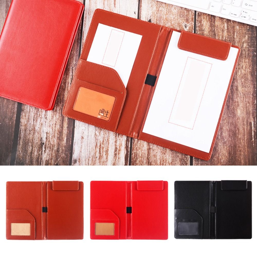 Leatherwork Clamp - Carpeta de archivos A5 de cuero