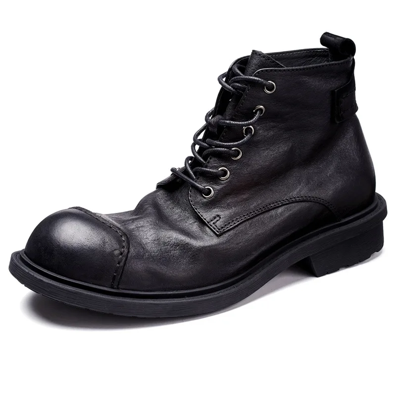 Vintage Leatherwork - Botas Vintage de negocios para hombre,