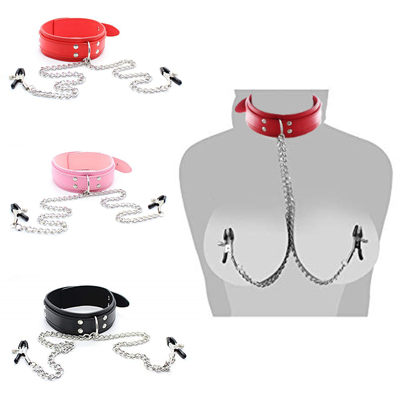 Leatherwork Clamp - Collar fetiche BDSM, pinzas para pezones,