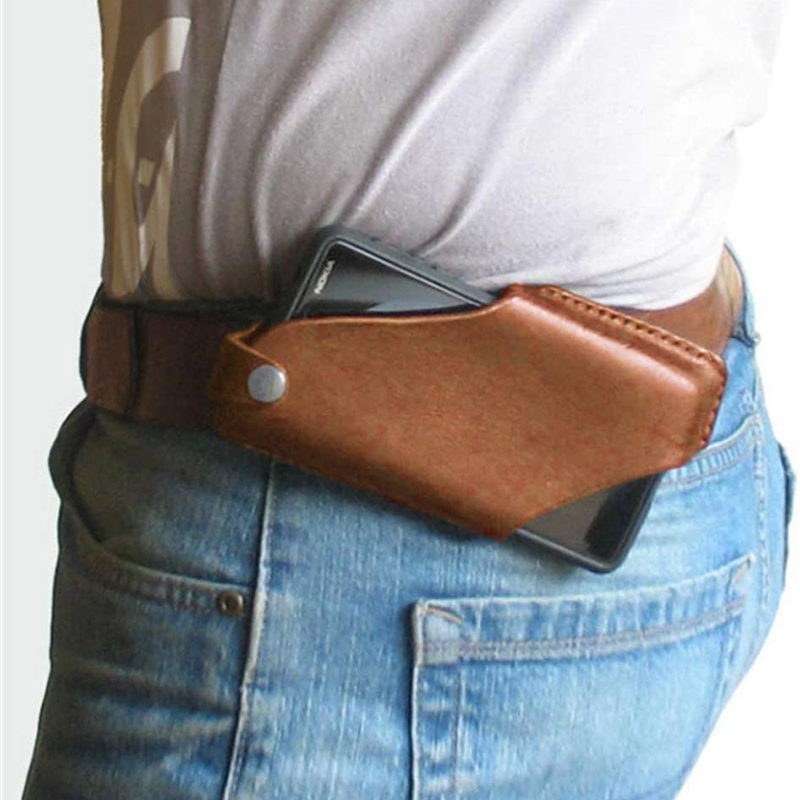 Leather Workout Belt - Bolsa para teléfono Vintage, Funda de