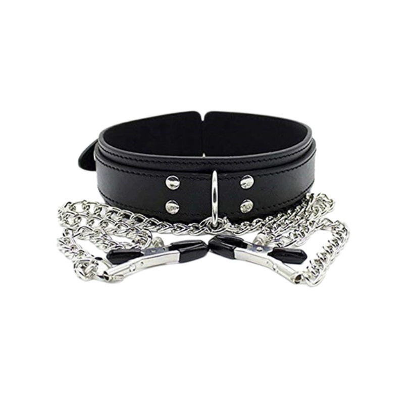 Collar de cuero estilo punk co - Leatherwork Clamp reseña y precio
