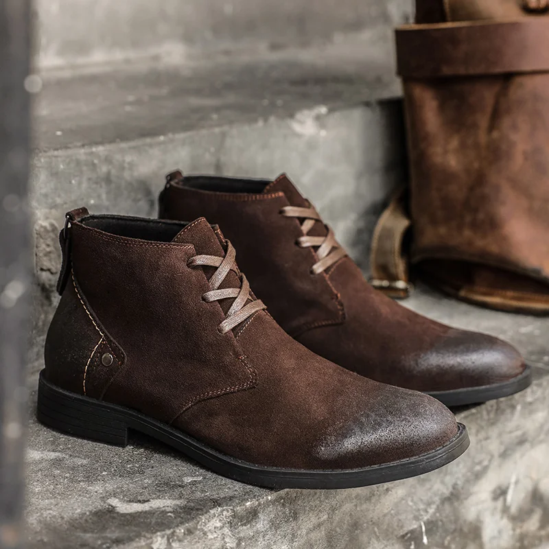 Nuevos botines de ante vacuno  - Vintage Leatherwork reseña y precio