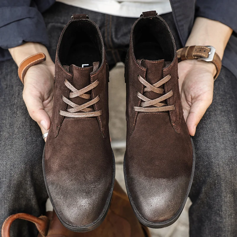 Nuevos botines de ante vacuno  - Vintage Leatherwork reseña y precio