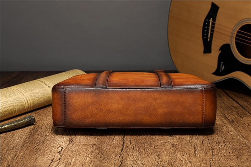 Maletín de Cuero de Primera Ca - Vintage Leatherwork reseña y precio