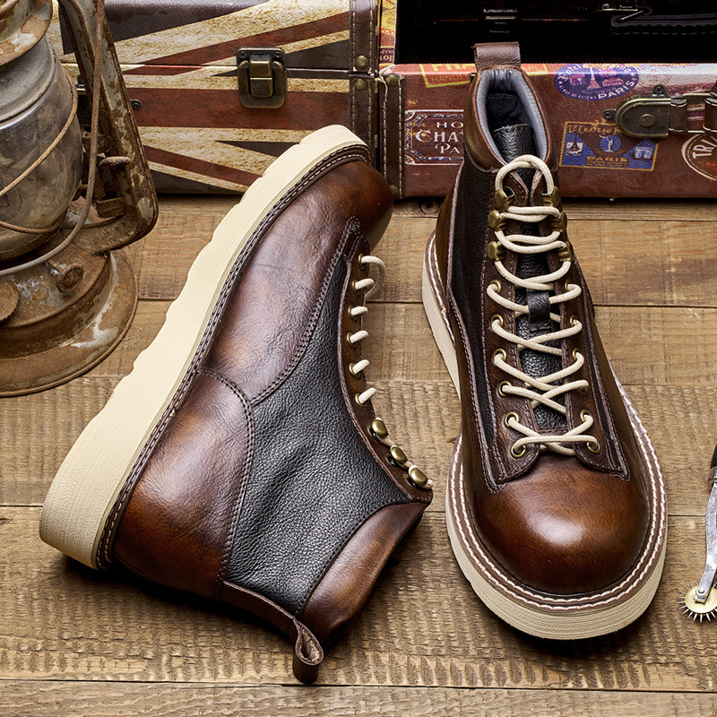 Botas de trabajo de punta cort - Vintage Leatherwork reseña y precio