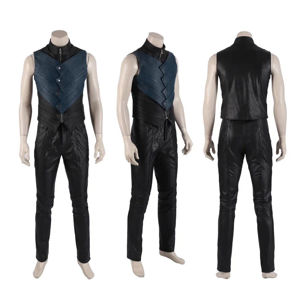 Disfraz de Cosplay de Vergil d - Leather Work Vest reseña y precio