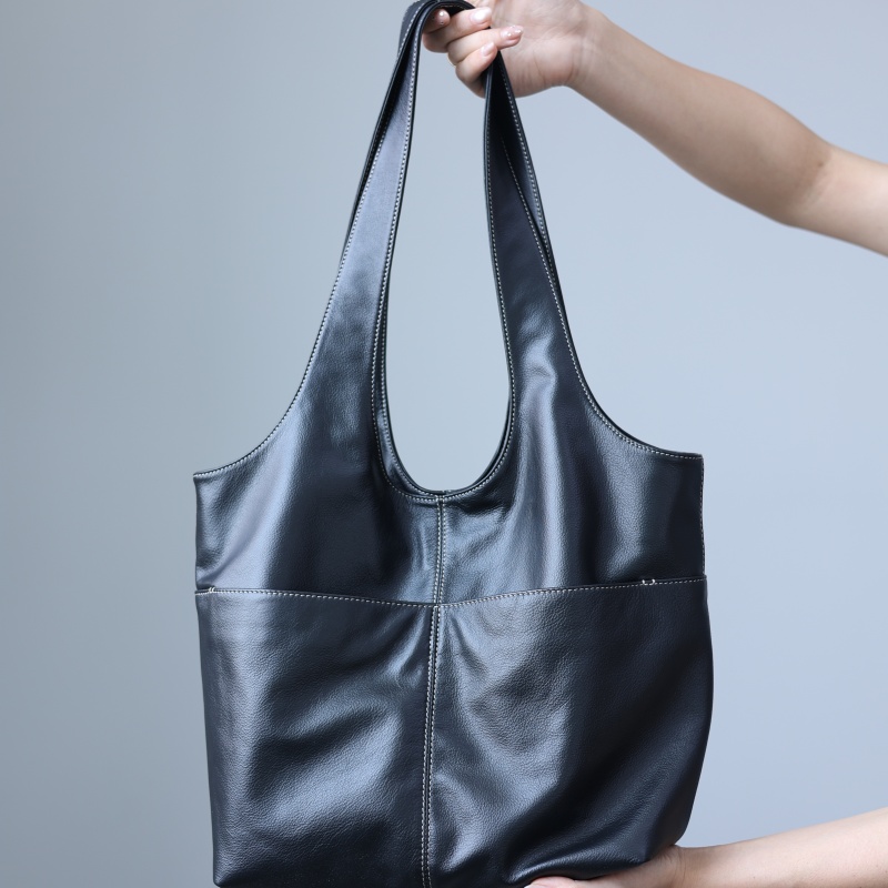 Bolsos de hombro de cuero genu - Leather Work Bag Women reseña y precio