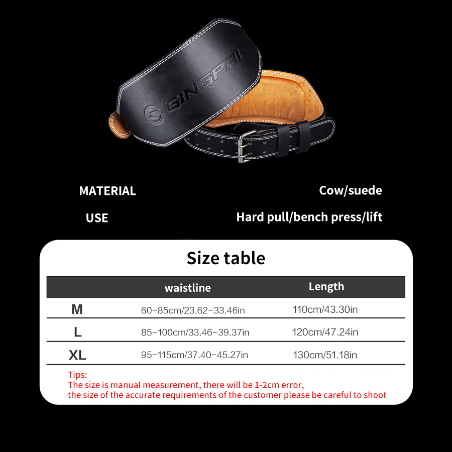 Cinturones de levantamiento de - Leather Workout Belt reseña y precio