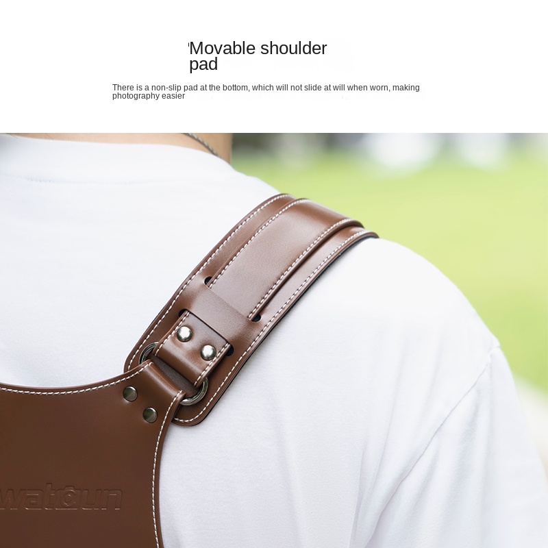 Chaleco de cámara Cwatcun Fast - Leather Work Vest reseña y precio