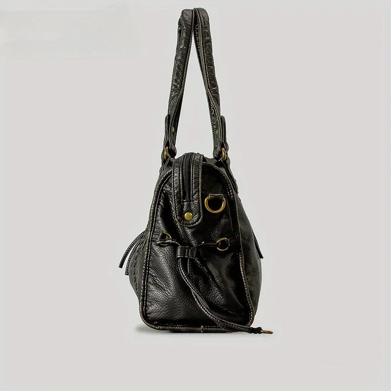 Bolso de mano de cuero suave l - Leather Work Bag Women reseña y precio
