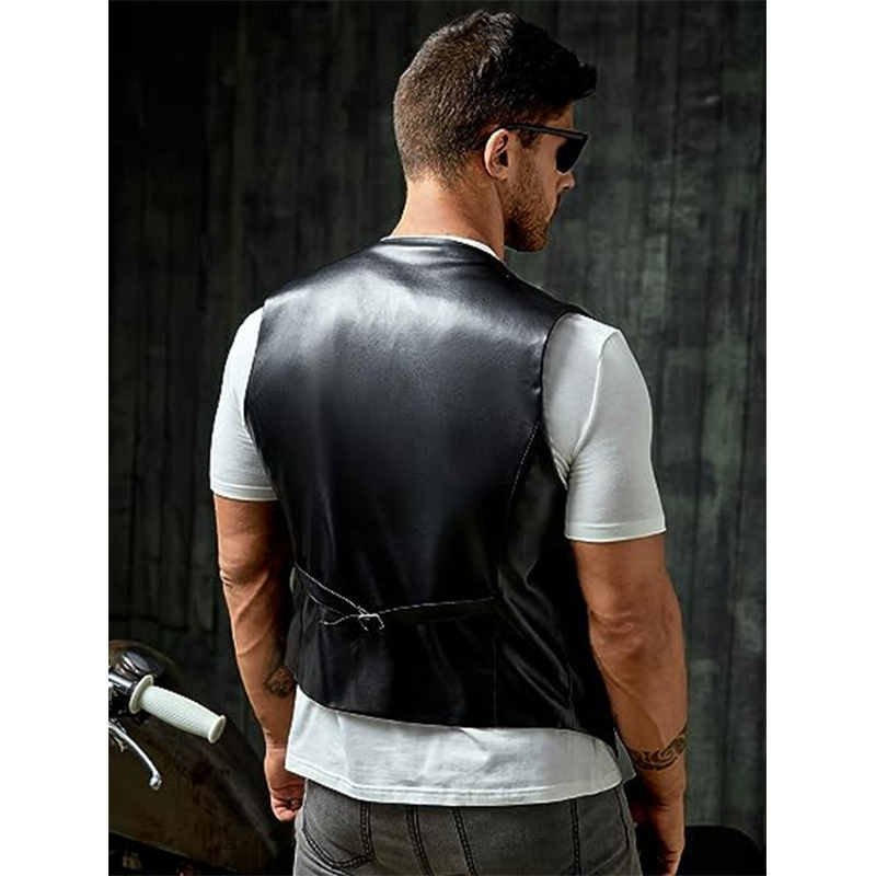 Nuevo Chaleco de cuero entalla - Leather Work Vest reseña y precio