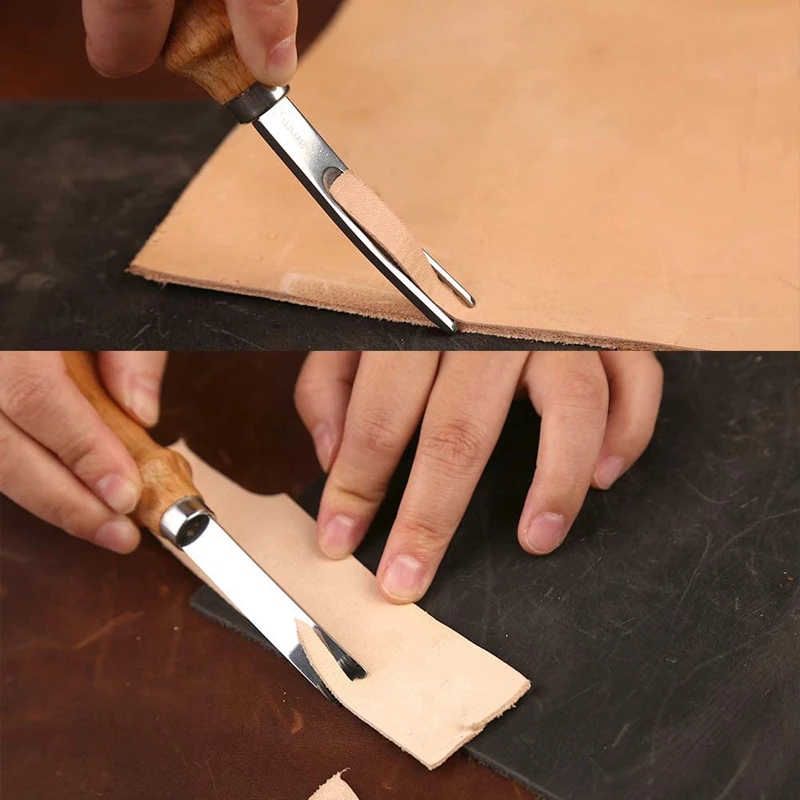 Cuchillo biselador de cuero de - Leather Edge Beveler reseña y precio