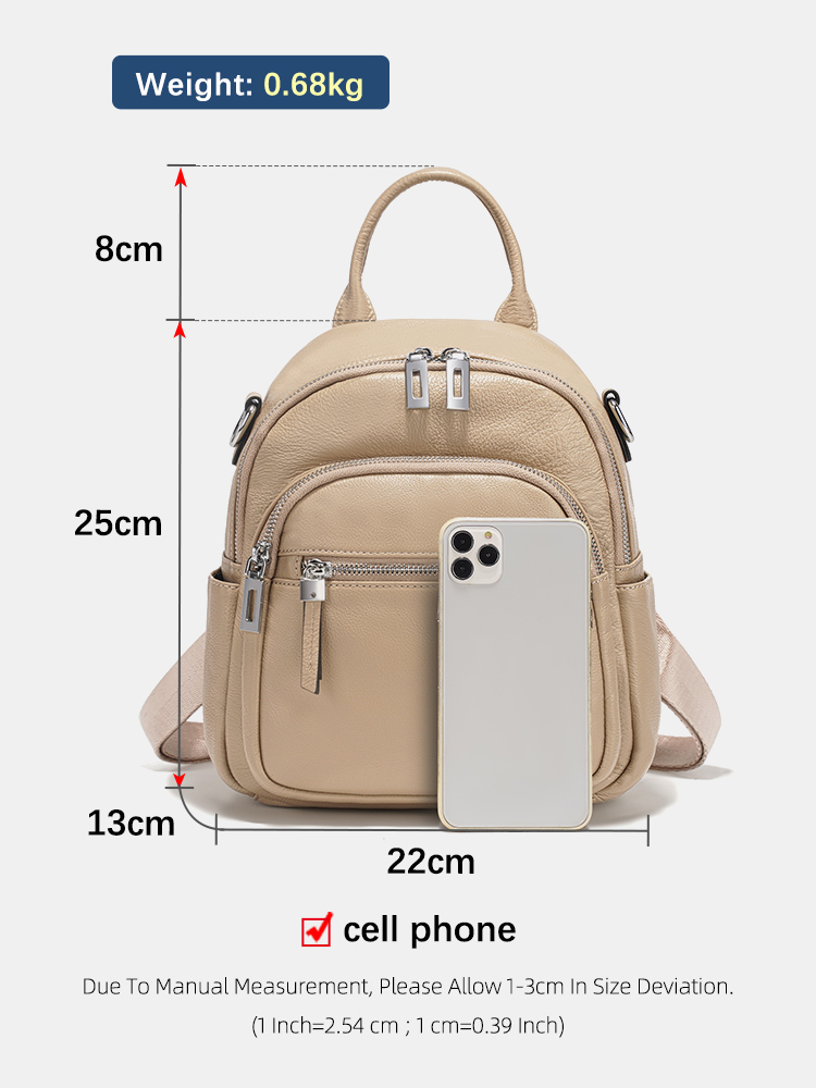 Mochila pequeña Zency de cuero - Leather Work Bag Women reseña y precio
