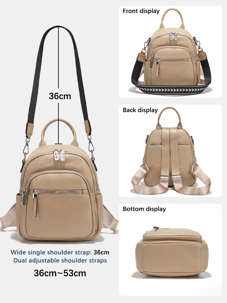 Mochila pequeña Zency de cuero - Leather Work Bag Women reseña y precio