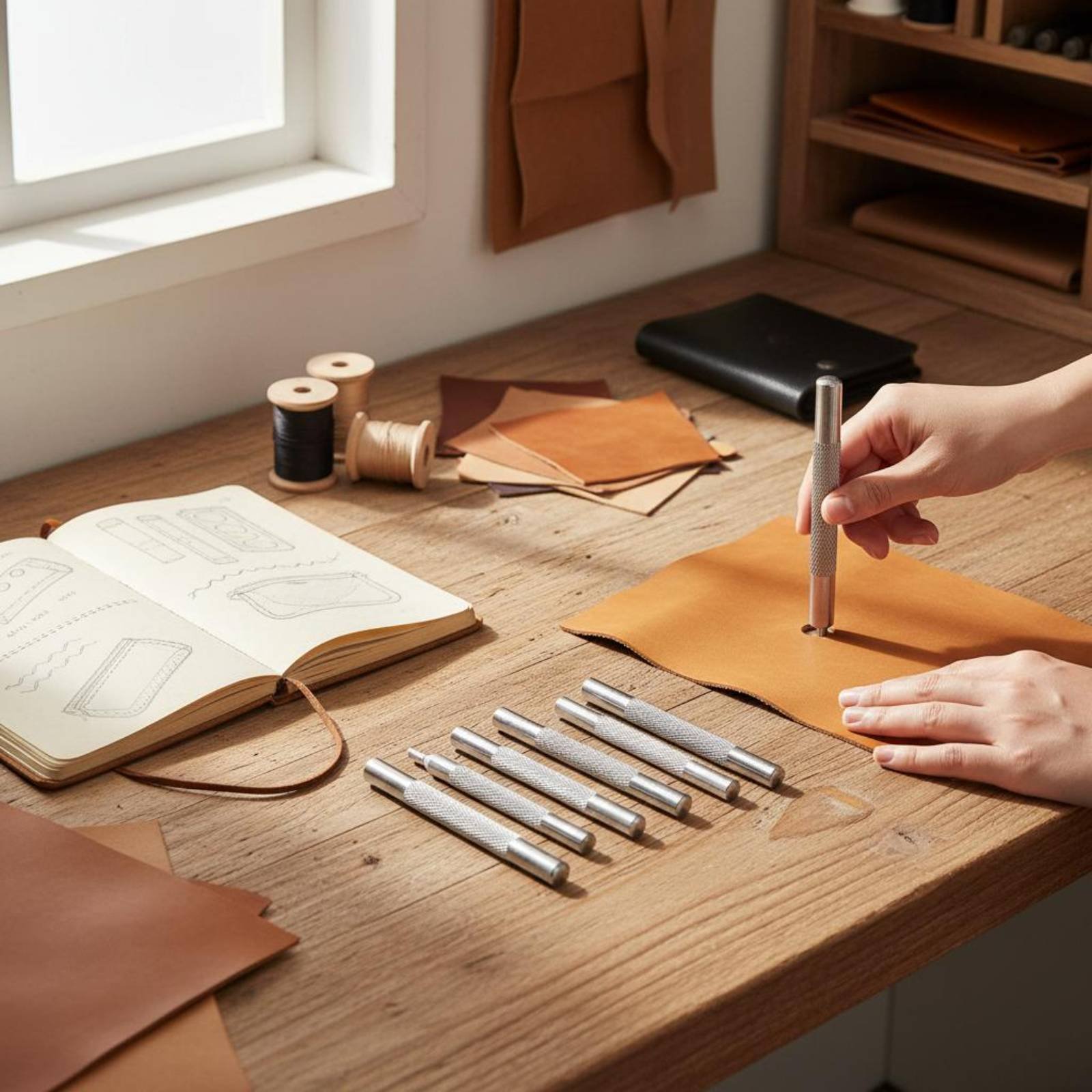 Juego de 11 Herramientas para  - Leatherwork Rivet Setter reseña y precio