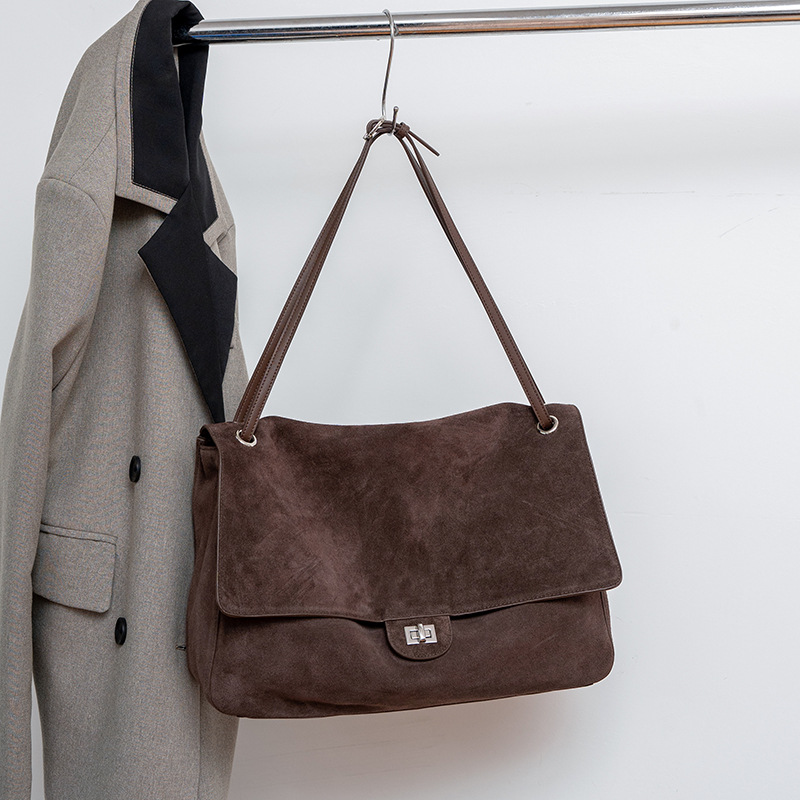 Bolso de Hombro de Cuero Gamuz - Leather Work Bag Women reseña y precio