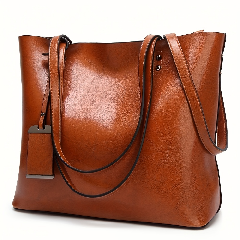 Bolso de mano de cuero Retro c - Leather Work Bag Women reseña y precio